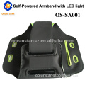 No battery led running armband for mobile phone